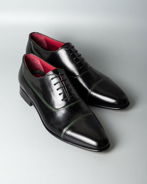 Popa · richelieu · noir et vert