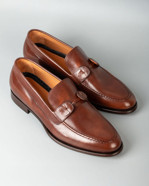 Tahan · mocassin · marron