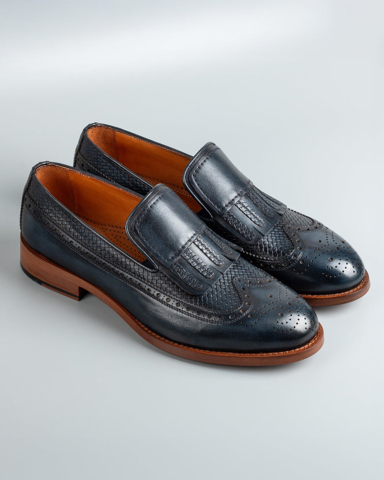 Athos · mocassin · bleu marine