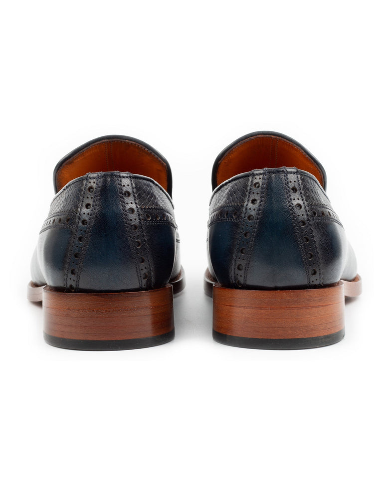 Athos · mocassin · bleu marine