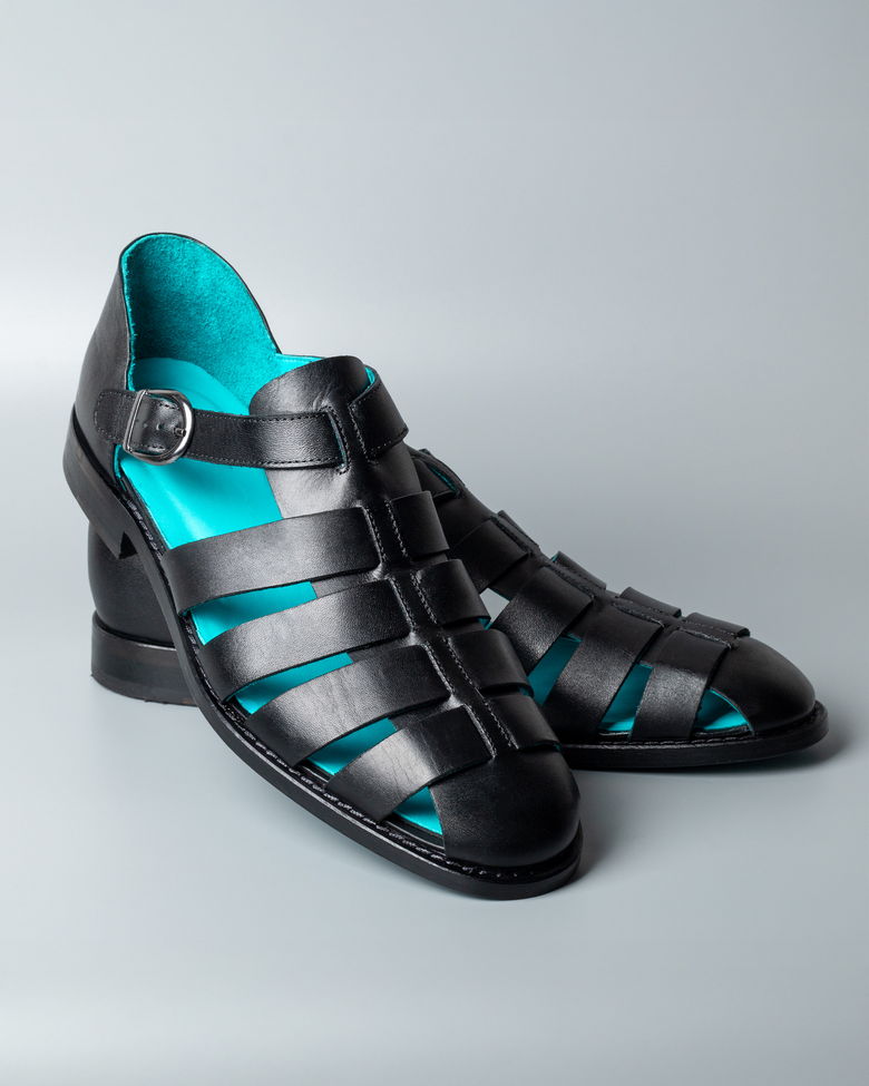 Blanc · sandale · noir