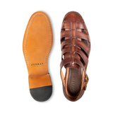 Blanc · sandale · cognac