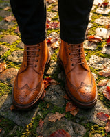 Broad · bottine · cognac