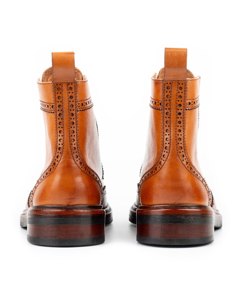 Broad · bottine · cognac