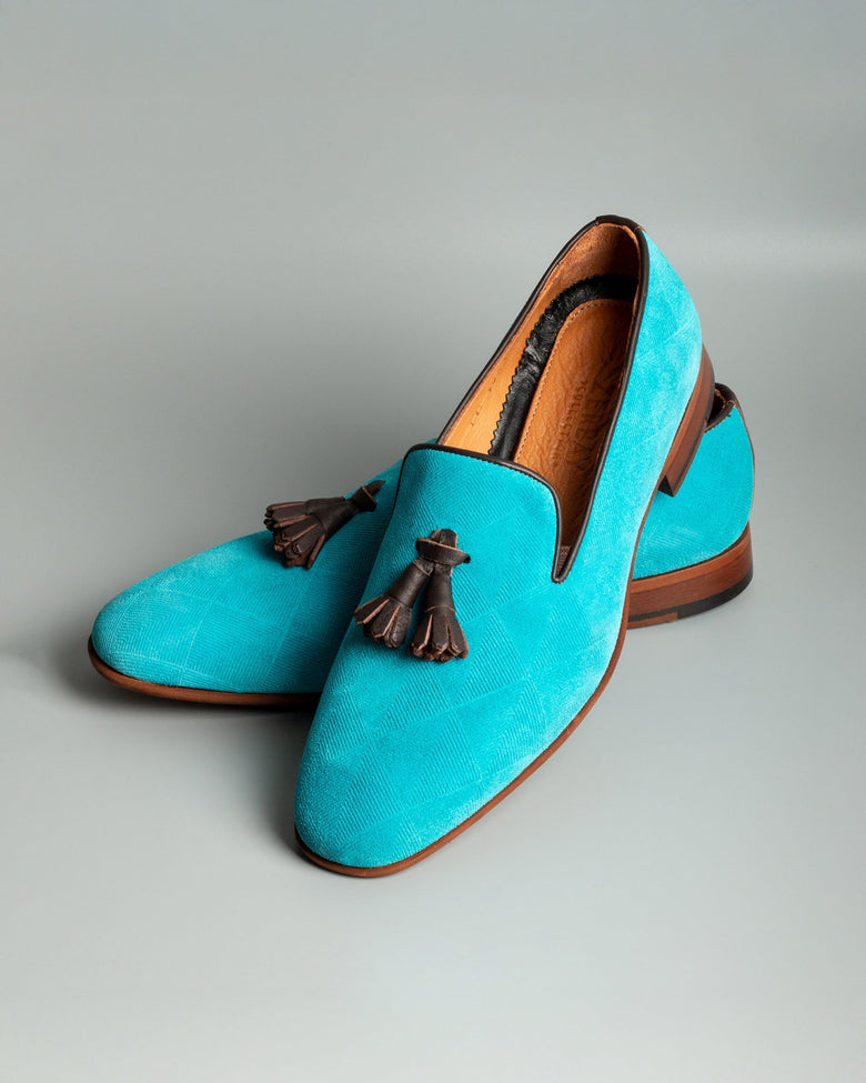 Hekla · mocassin · turquoise