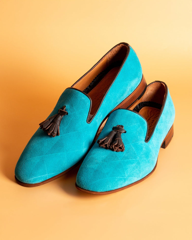 Hekla · mocassin · turquoise