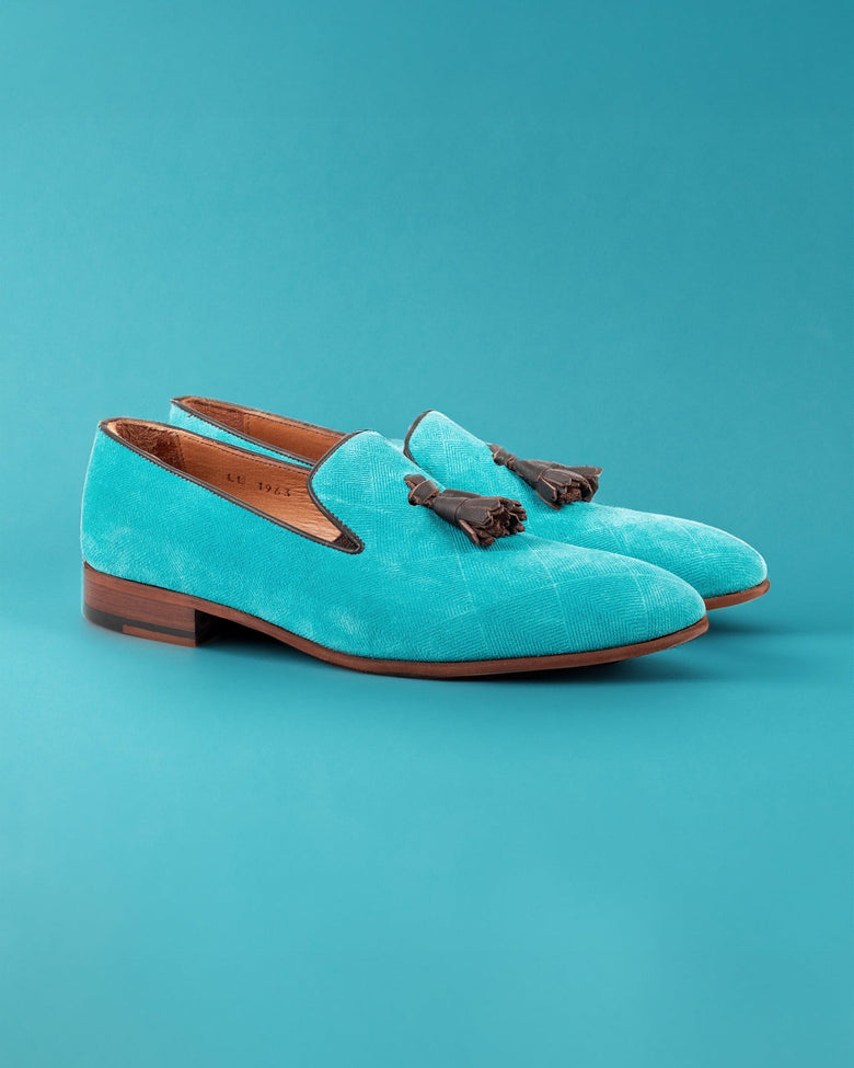 Hekla · mocassin · turquoise