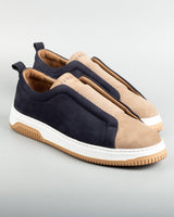 Kamet · zapato casual · azul marino y crema