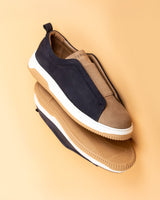 Kamet · zapato casual · azul marino y crema