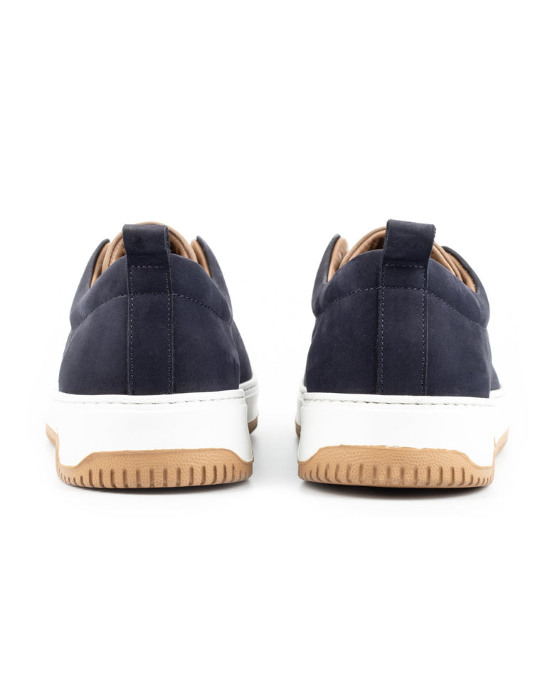 Kamet · zapato casual · azul marino y crema