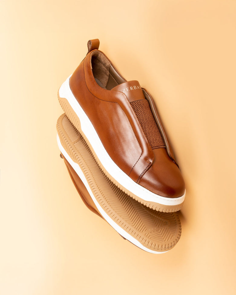 Kamet · zapato casual · coñac