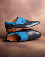 Kangto · scarpa con fibbia · blu navy