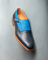 Kangto · scarpa con fibbia · blu navy