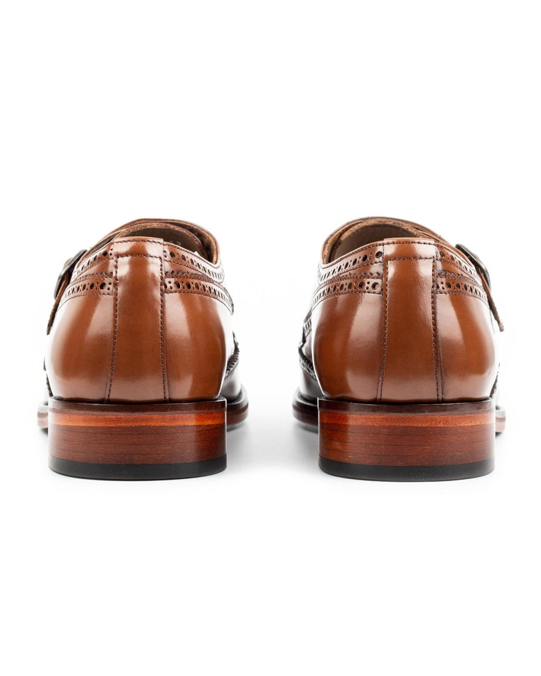 Kazbek · モンクストラップ · コニャック