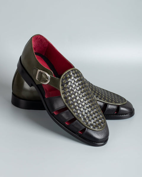 Kinabalu · sandale · vert et noir