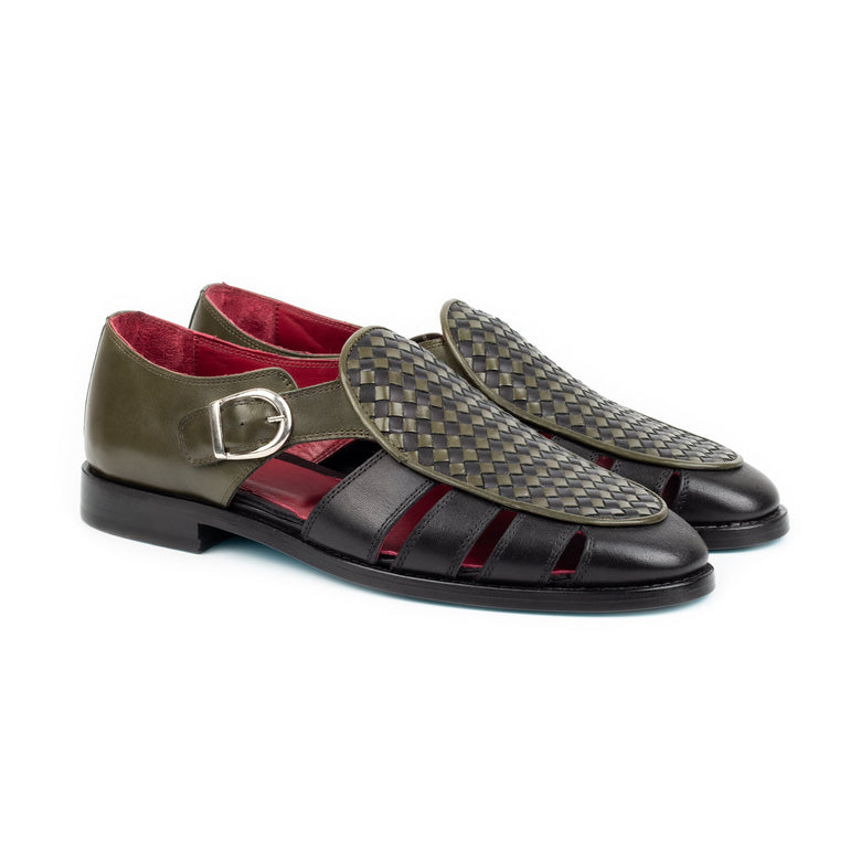 Kinabalu · sandale · vert et noir