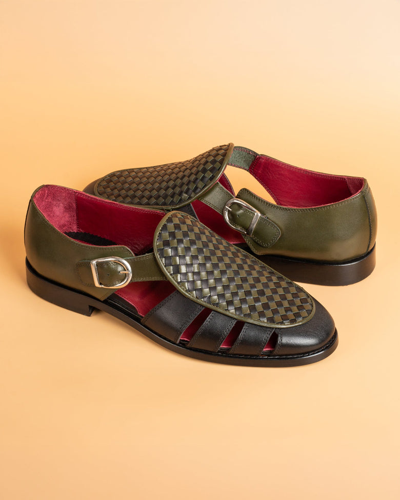 Kinabalu · sandale · vert et noir