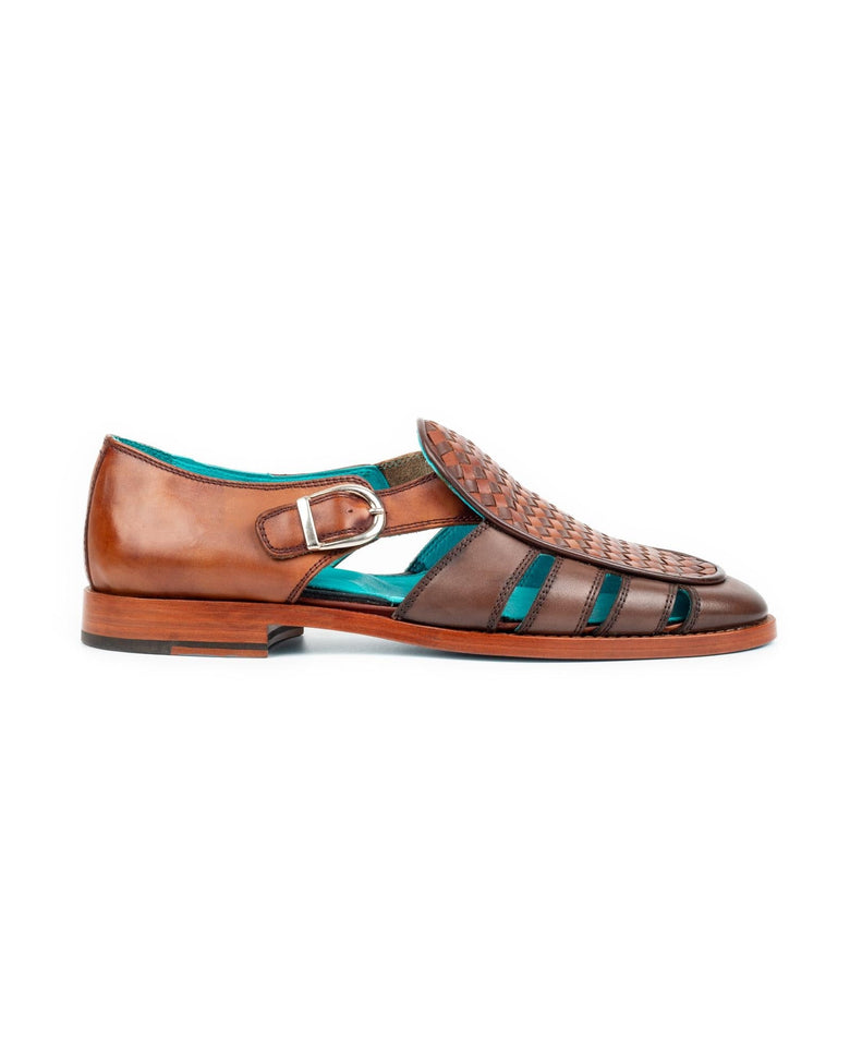 Kinabalu · sandalia · coñac y marrón