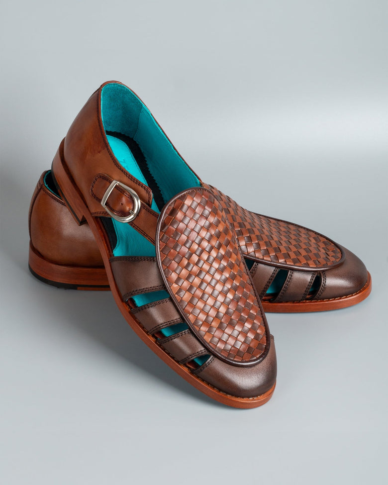 Kinabalu · sandalia · coñac y marrón