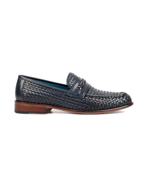 Mikeno · mocassin · bleu marine