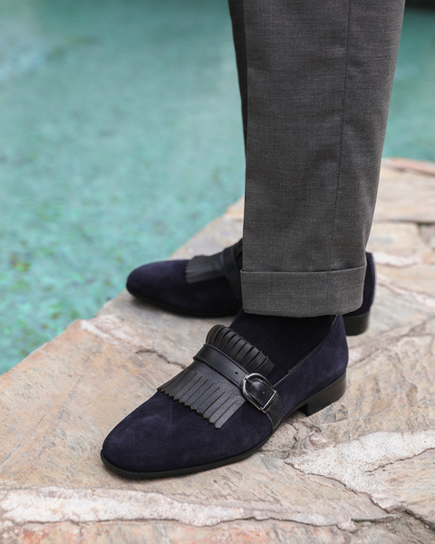 Neblina · chaussure à boucle · bleu marine
