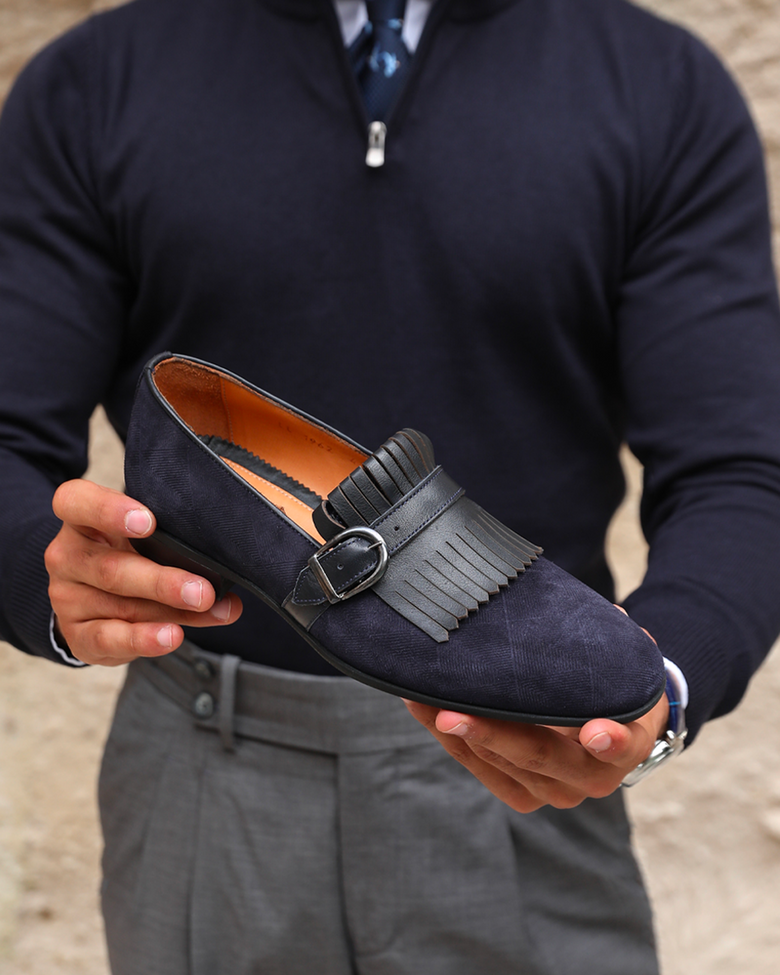 Neblina · chaussure à boucle · bleu marine