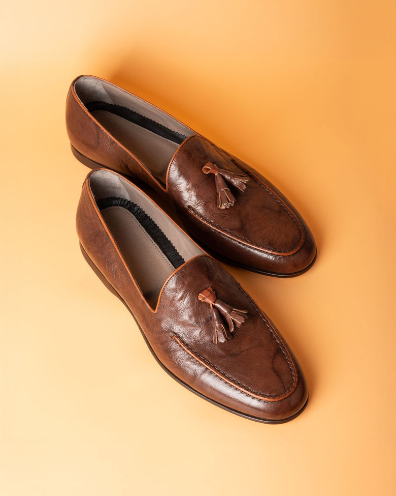 Nevis · mocassin · marron