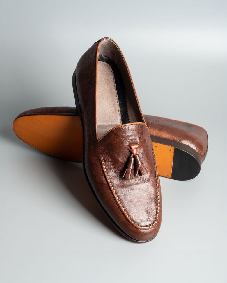 Nevis · mocassin · marron