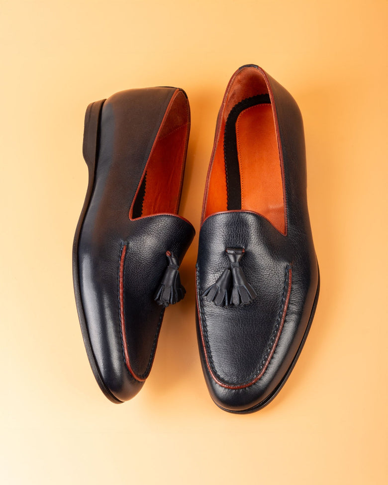 Nevis · mocassin · bleu marine