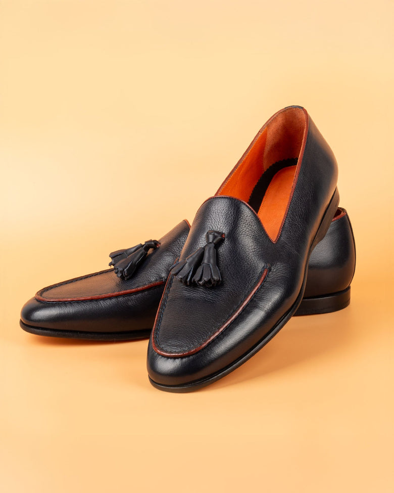 Nevis · mocassin · bleu marine