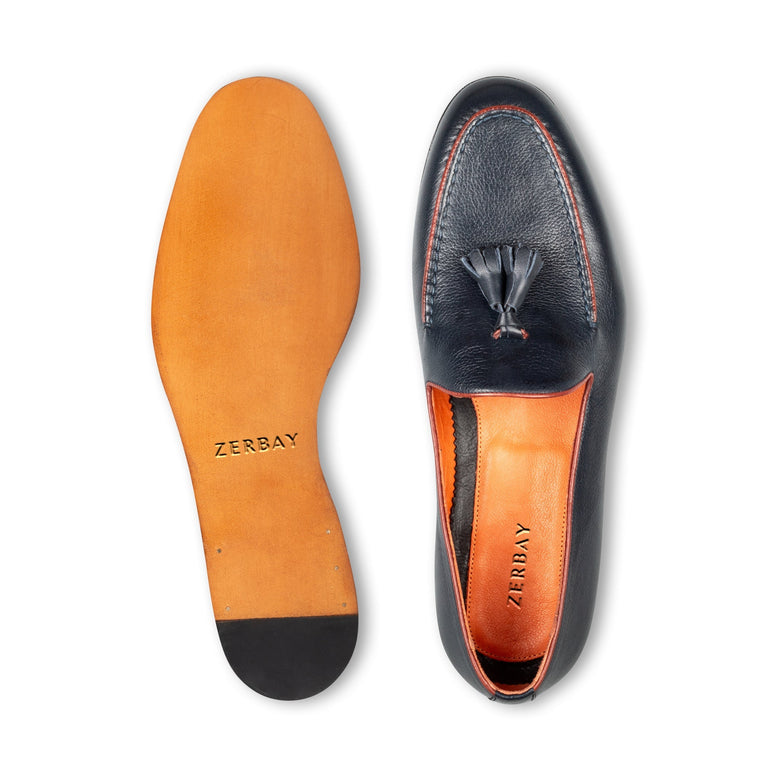 Nevis · mocassin · bleu marine