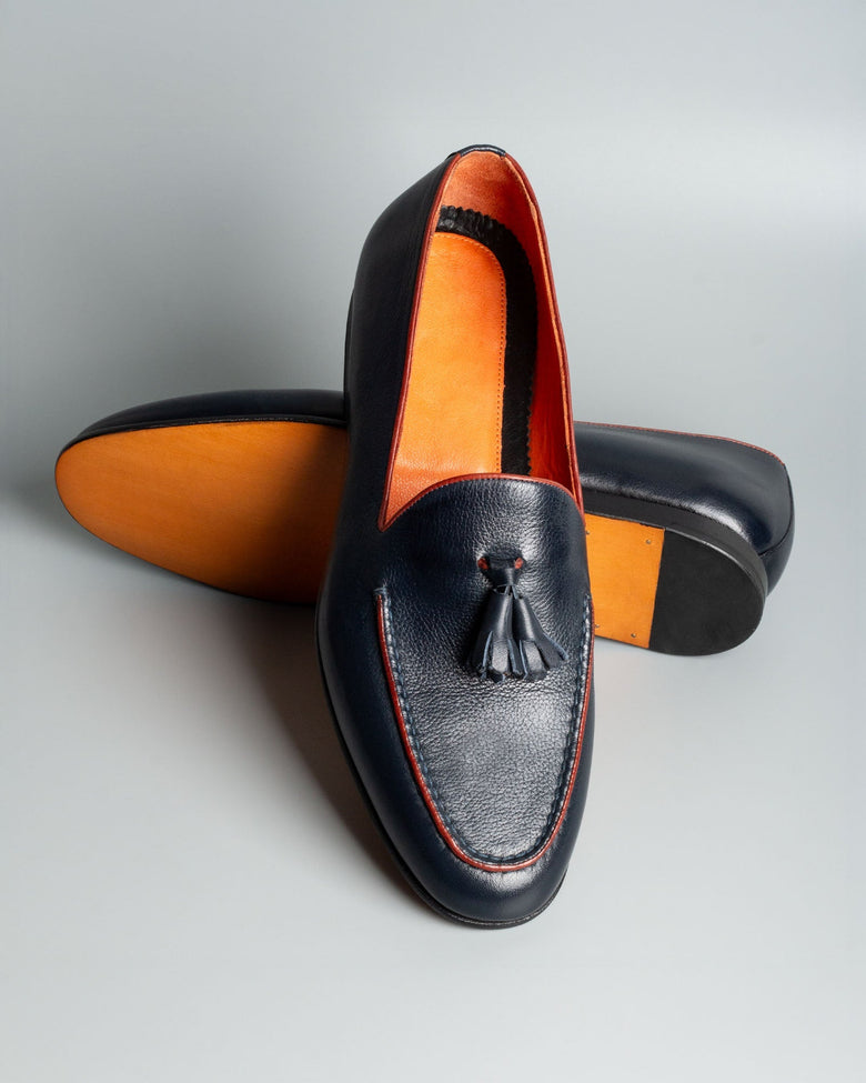 Nevis · mocassin · bleu marine