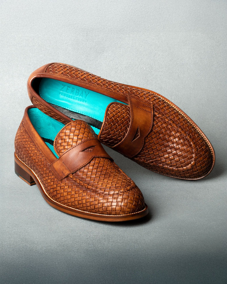 Parnis · mocassin · cognac