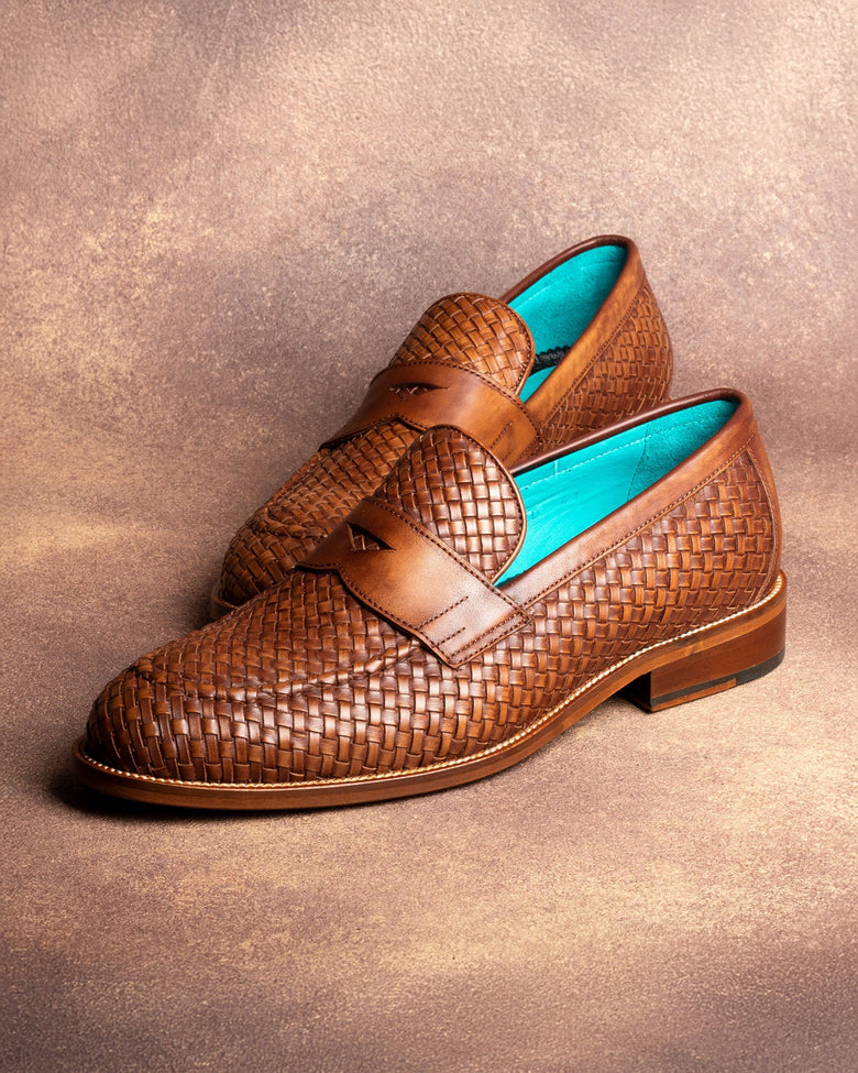 Parnis · mocassin · cognac