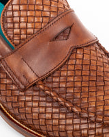 Parnis · mocassin · cognac