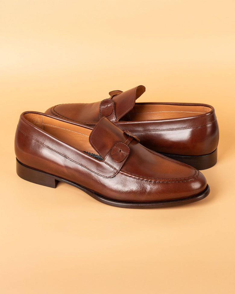 Tahan · mocassin · marron