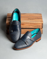 Taranaki · chaussure à boucle · bleu marine