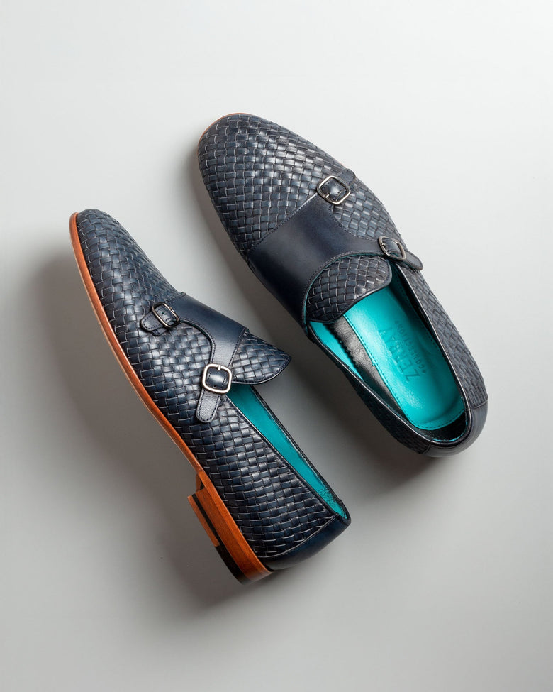 Taranaki · chaussure à boucle · bleu marine