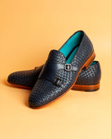 Taranaki · chaussure à boucle · bleu marine