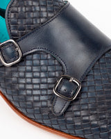 Taranaki · chaussure à boucle · bleu marine