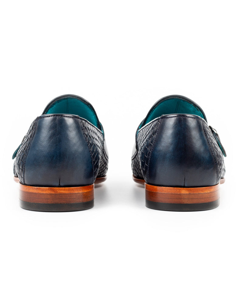 Taranaki · chaussure à boucle · bleu marine