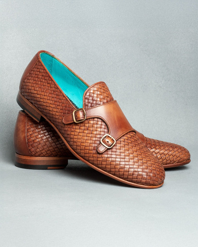 Taranaki · chaussure à boucle · cognac