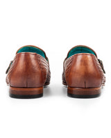 Taranaki · chaussure à boucle · cognac