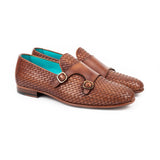 Taranaki · chaussure à boucle · cognac