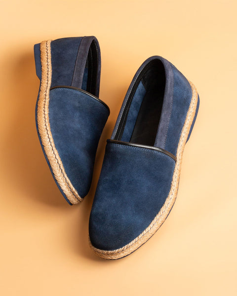 Tirich · mocassin · bleu marine